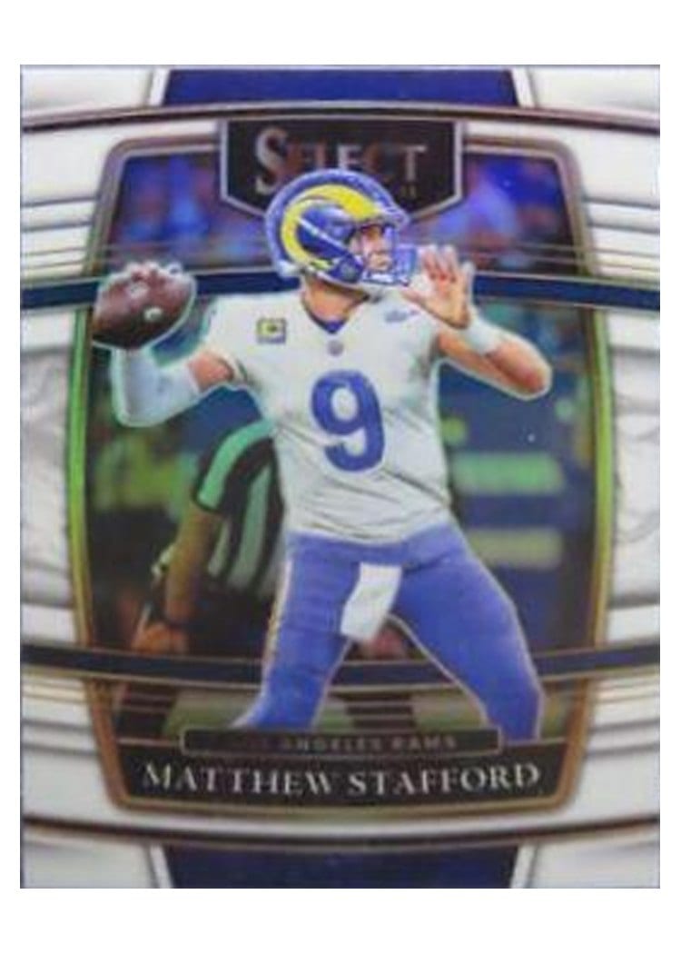 2021 Panini Select Base Set Matthew Stafford White #20 card