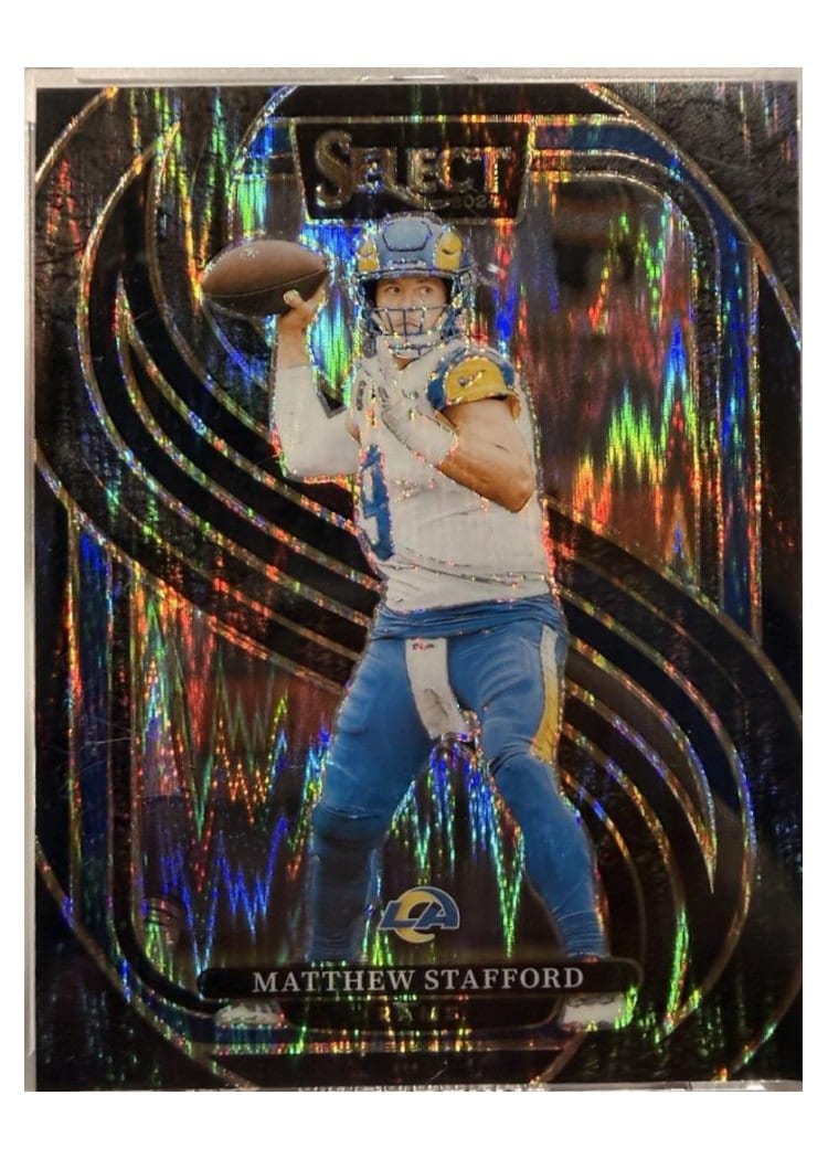 2024 Panini Select Base Set Matthew Stafford Black Prizm #182 card