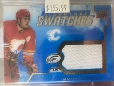 2021-22 Upper Deck Ice Signature Swatches Matthew Tkachuk #SS-MT card