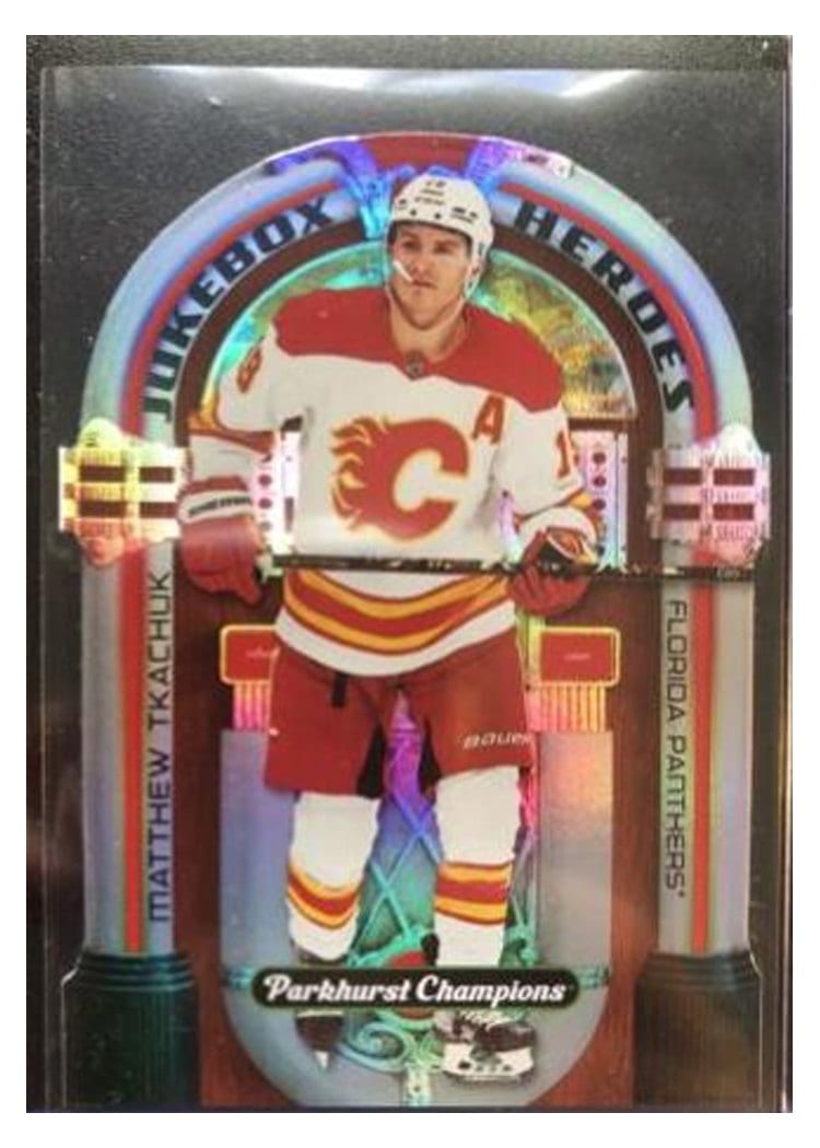 2022-23 Parkhurst Champions Jukebox Heroes Matthew Tkachuk #JH-14 card