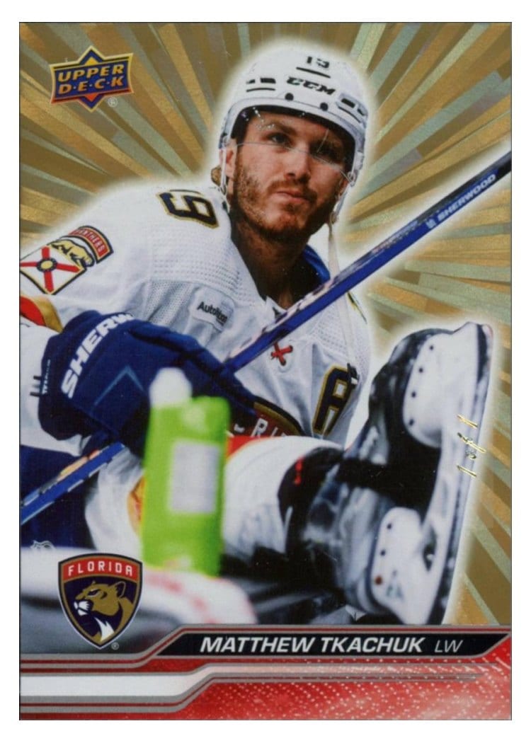 2023-24 Upper Deck Base Set Matthew Tkachuk #74 card