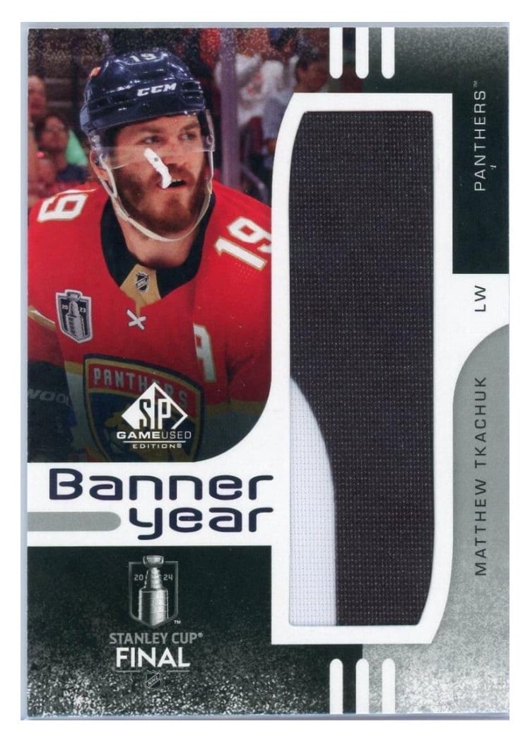 2024-25 SP Game Used 2024 Stanley Cup Finals Banner Year Relics Matthew Tkachuk #BYSC-MT card
