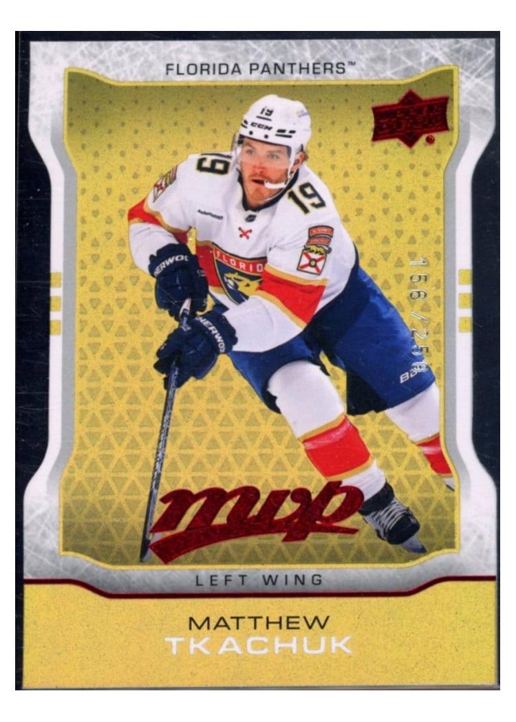 2024-25 Upper Deck MVP 2014-15 10th Anniversary Colors & Contours Matthew Tkachuk #MR-19 card