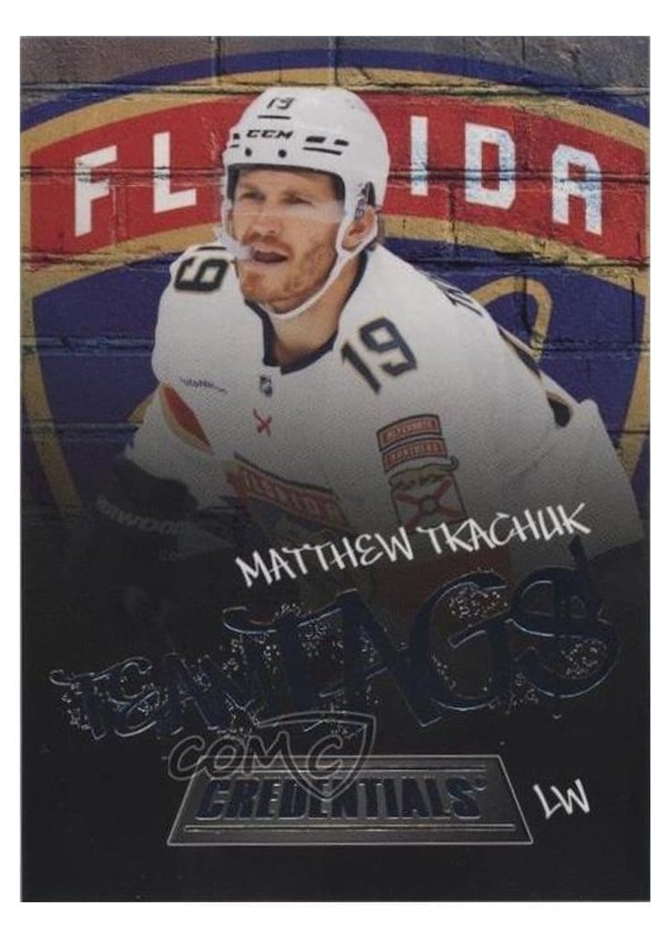 2025-26 Upper Deck Credentials Team Tags Matthew Tkachuk #TT-17 card
