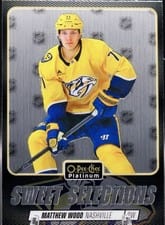 2025-26 O-Pee-Chee Platinum Sweet Selections Matthew Wood #SS-13 card