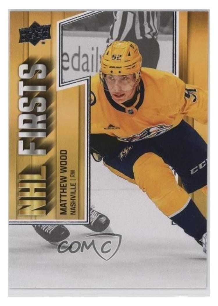 2025-26 Upper Deck NHL Firsts Matthew Wood #NF-1 card
