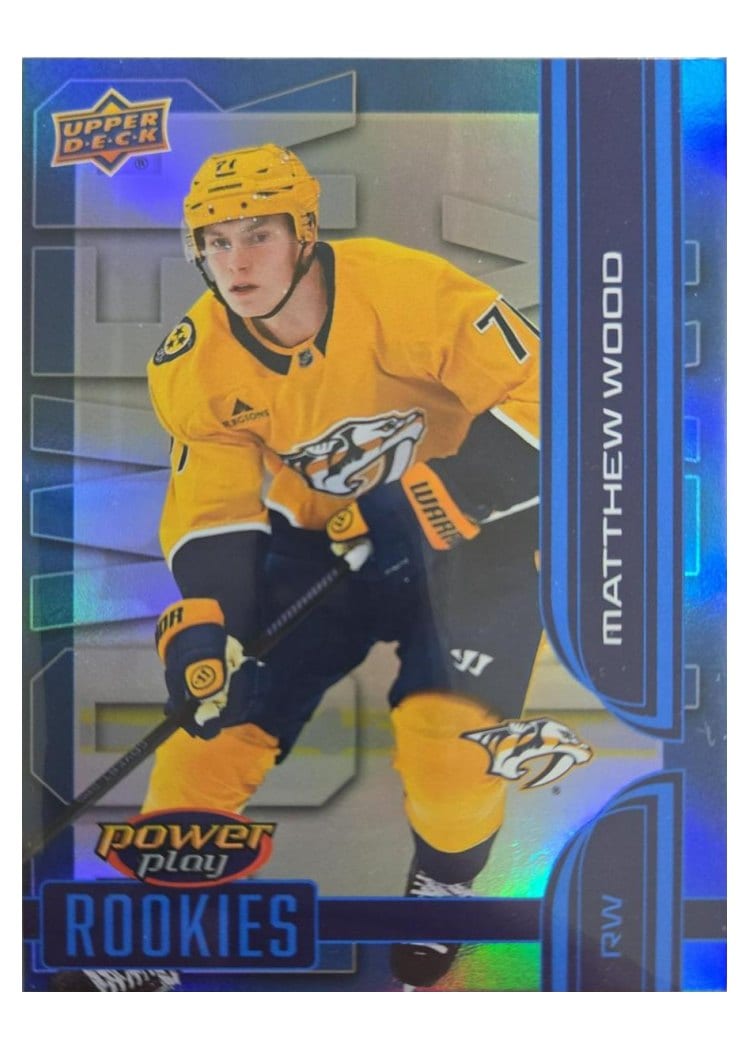 2025-26 Upper Deck Power Play Matthew Wood #PY-13 card