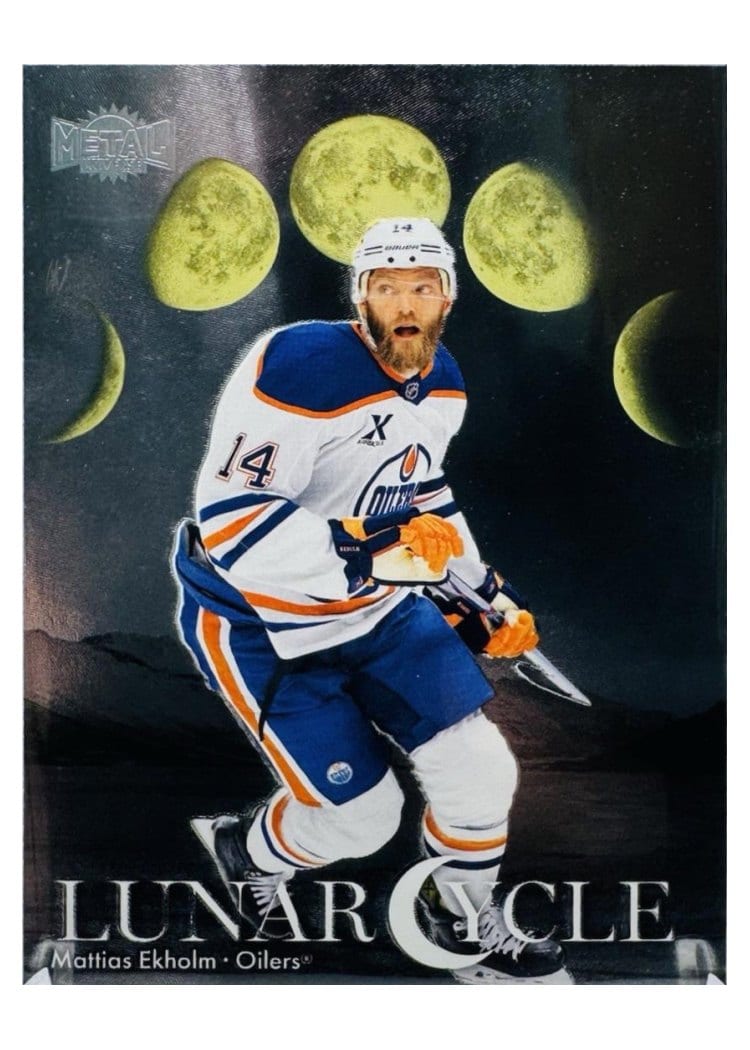2025-26 SkyBox Metal Universe Lunar Cycle Mattias Ekholm #LC-20 card