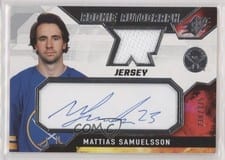 2021-22 SPx Rookie Autograph Jersey Mattias Samuelsson #SA card