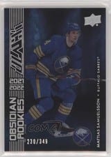 2021-22 SPx UD Black Obsidian Rookies Mattias Samuelsson #OR-33 card