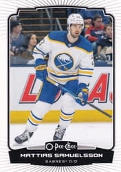 2022-23 O-Pee-Chee Base Set Mattias Samuelsson #406 card