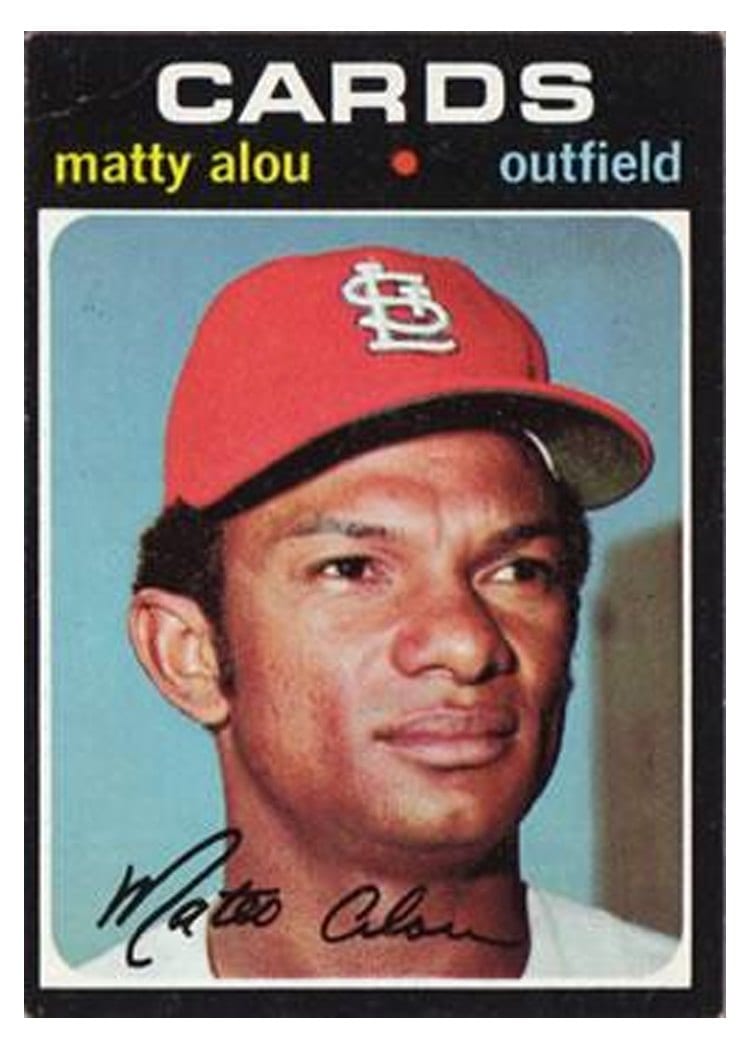 1971 Topps Matty Alou #720 card
