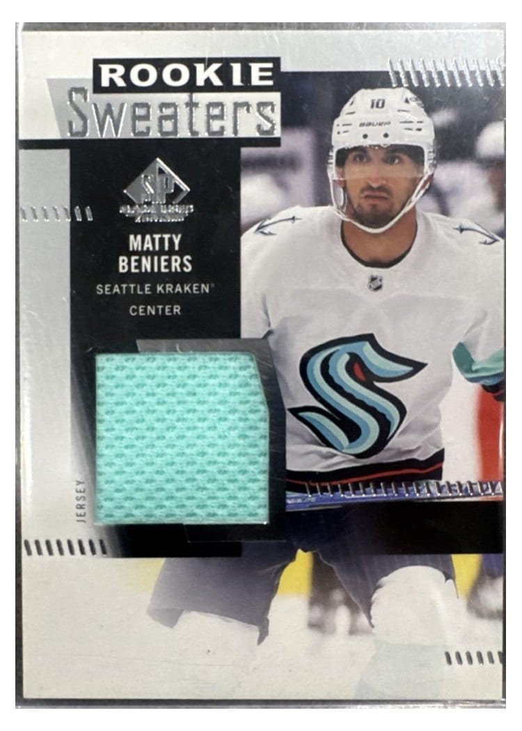 2022-23 SP Game Used Rookie Sweaters Matty Beniers #RS-MB card