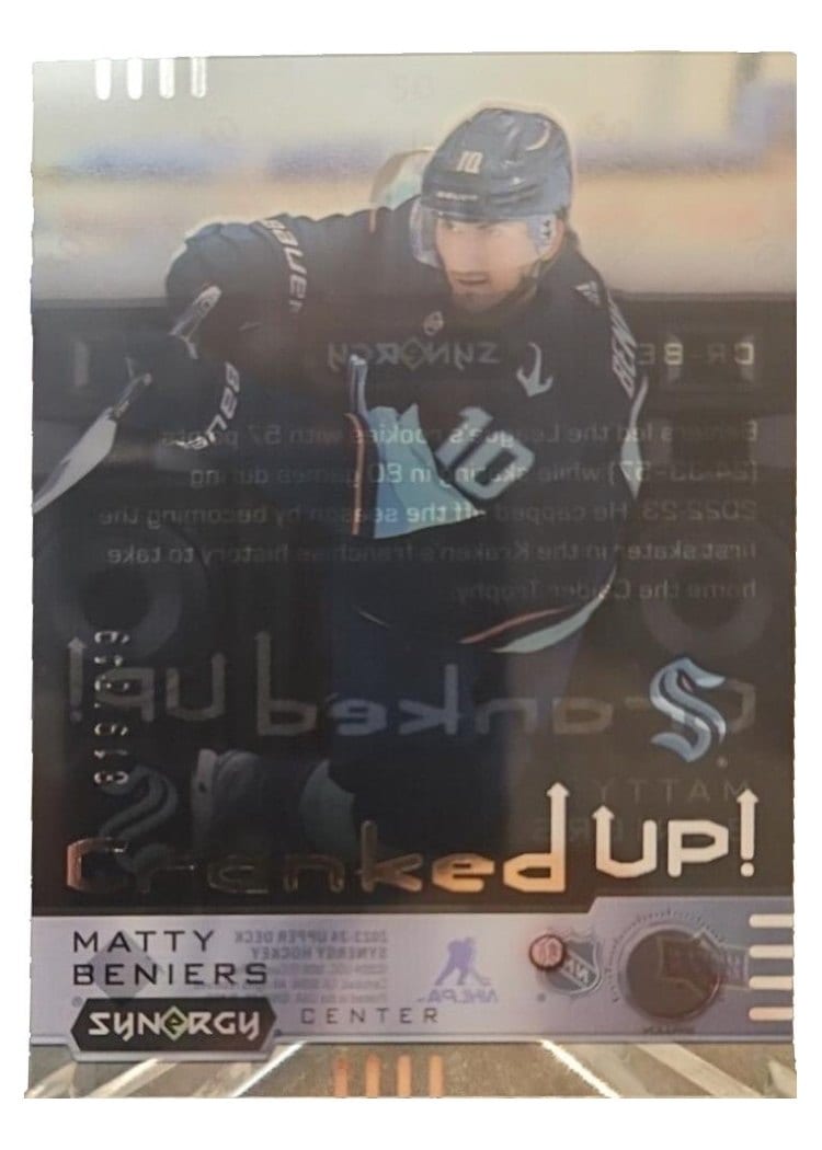 2023-24 Upper Deck Synergy Cranked Up Matty Beniers #CR-BE card