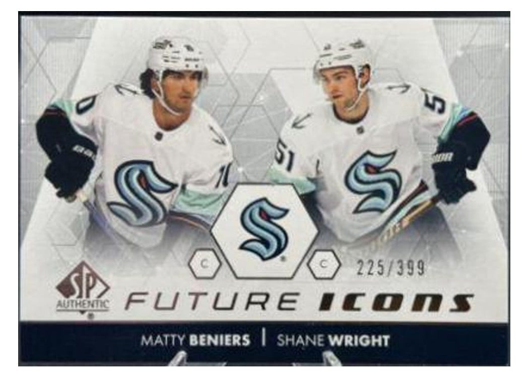 2022-23 SP Authentic Future Icons Matty Beniers/Shane Wright #FI-24 card