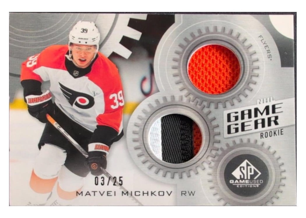2024-25 SP Game Used Game Gear Rookies Matvei Michkov #GG-MM card