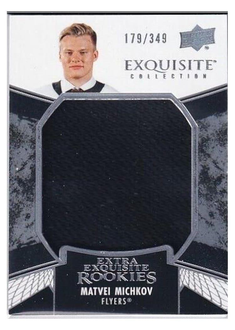 2024-25 Upper Deck Black Diamond Exquisite Collection Extra Exquisite Rookie Jersey Matvei Michkov #ECER-MM card