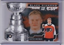 2024-25 Upper Deck Black Diamond Run for the Cup Matvei Michkov #RUN-MM card