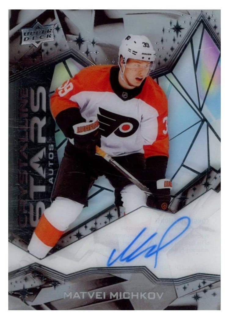 2024-25 Upper Deck Clear Cut Crystalline Stars Matvei Michkov #CSA-MM card