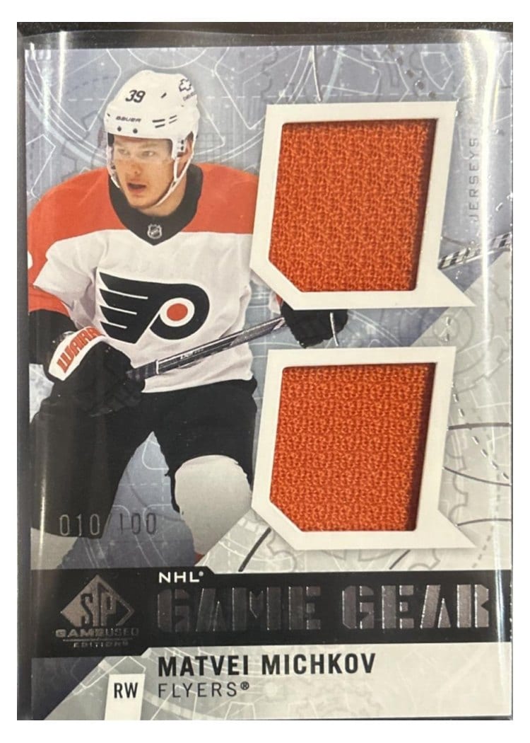 2025-26 SP Game Used Game Gear Matvei Michkov #GG-MM card