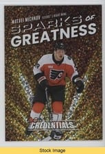 2025-26 Upper Deck Credentials Sparks of Greatness Matvei Michkov #SG-3 card