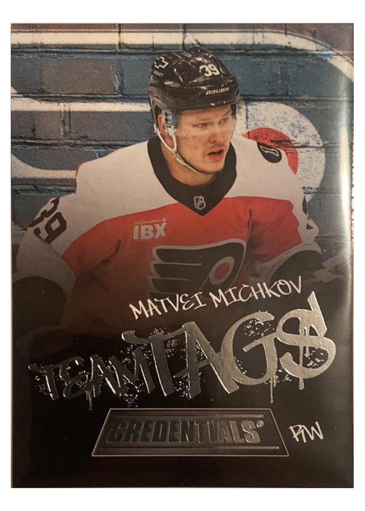 2025-26 Upper Deck Credentials Team Tags Matvei Michkov #TT-20 card
