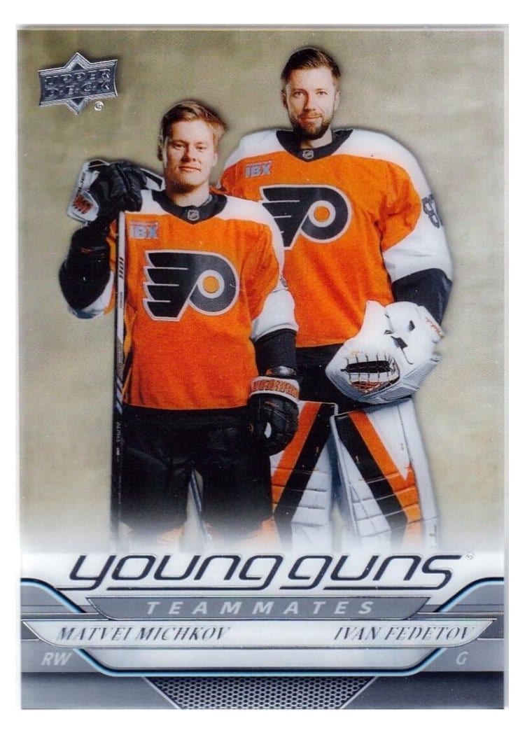 2024 Upper Deck Matvei Michkov / Ivan Fedotov #496 card