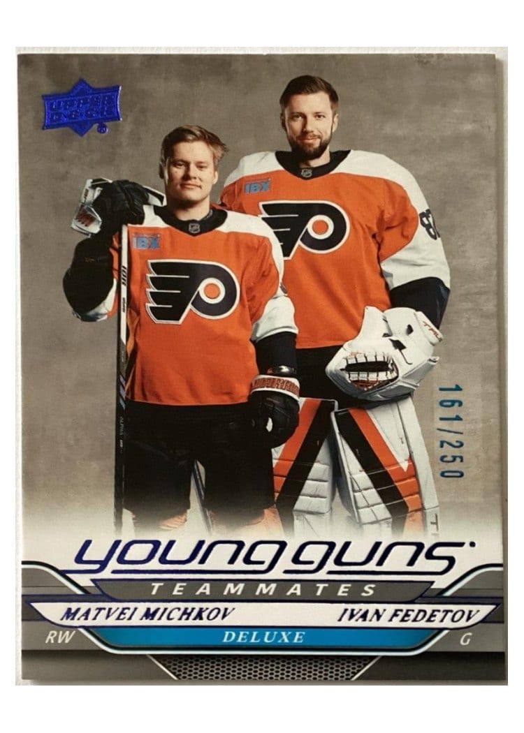 2024 Upper Deck Matvei Michkov / Ivan Fedotov Deluxe #496 card