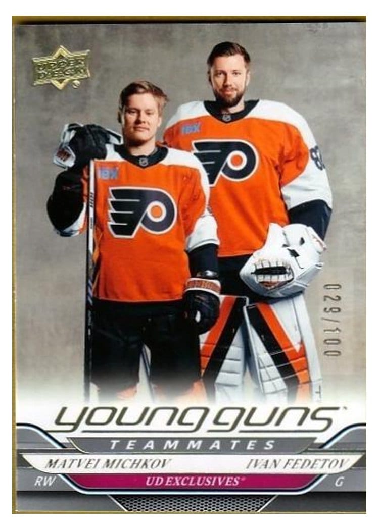 2024 Upper Deck Matvei Michkov / Ivan Fedotov #496 card
