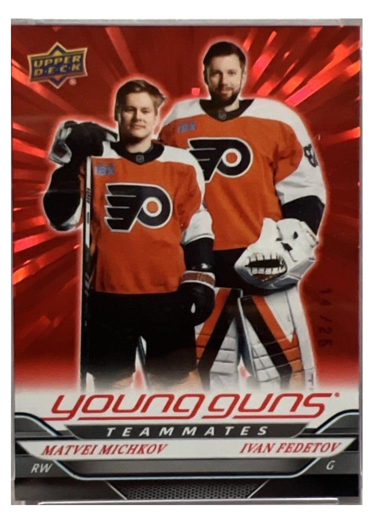 2024 Upper Deck Matvei Michkov / Ivan Fedotov #496 card