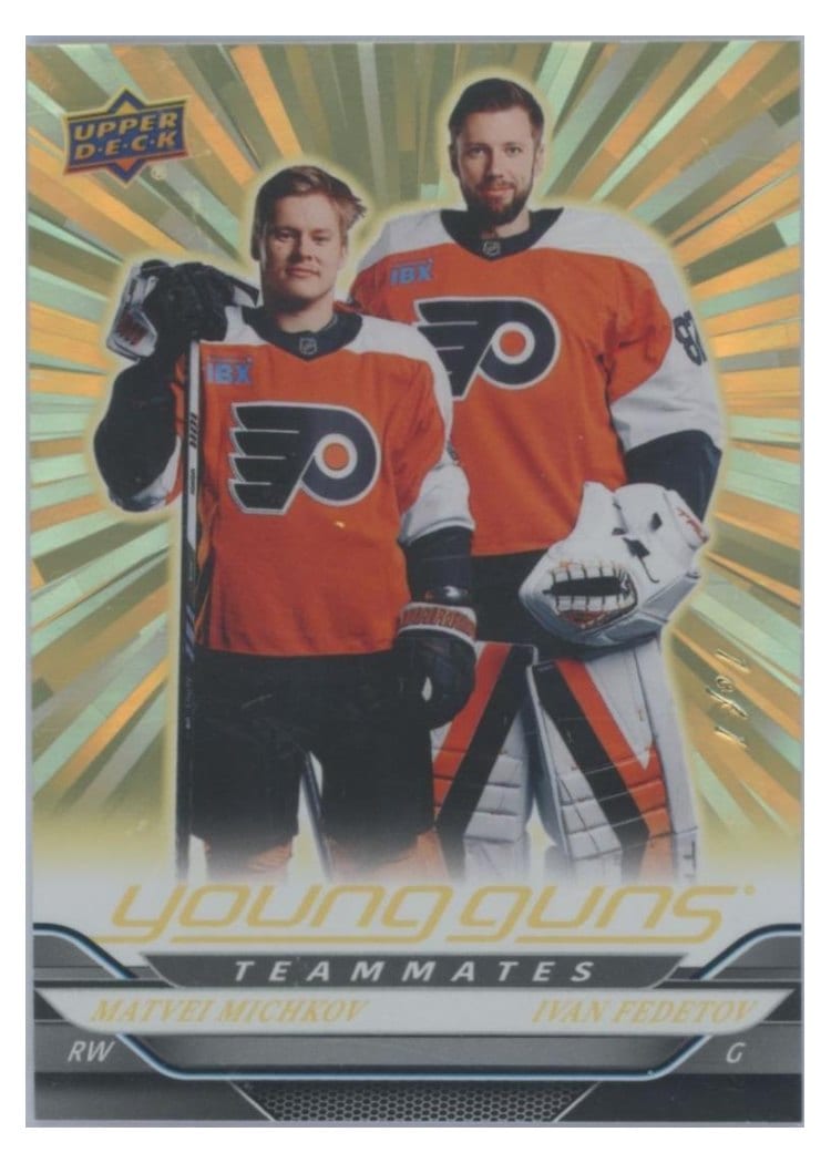 2024 Upper Deck Matvei Michkov / Ivan Fedotov #496 card