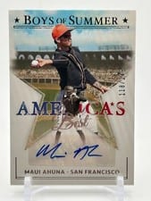 2024 Panini Boys of Summer America's Best Signatures Maui Ahuna #AME-MA card