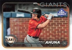 2024 Topps Pro Debut Base Set Maui Ahuna #PD-167 card
