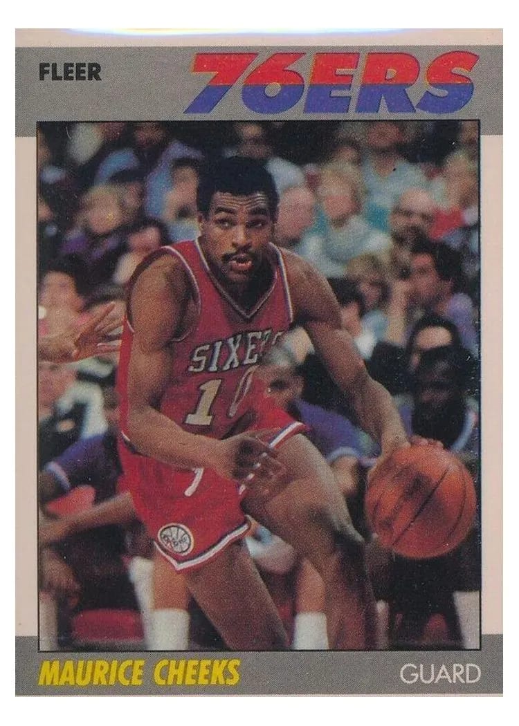 1987 Fleer Maurice Cheeks #20 card