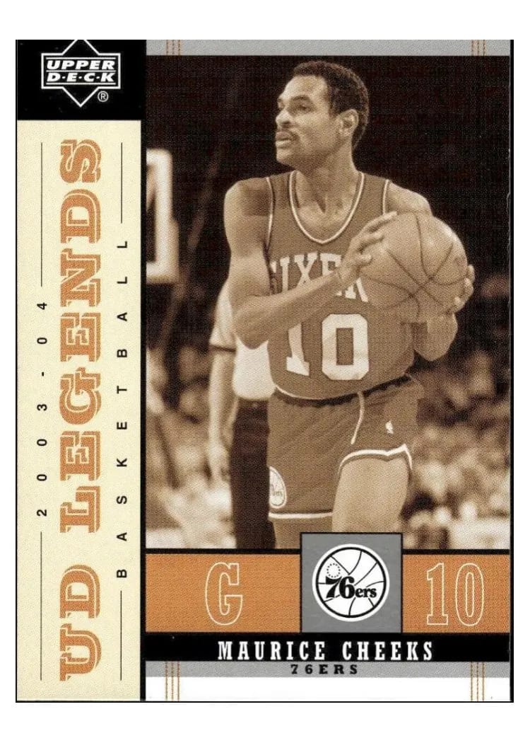 2003 Upper Deck Legends Throwback Maurice Cheeks #66 card