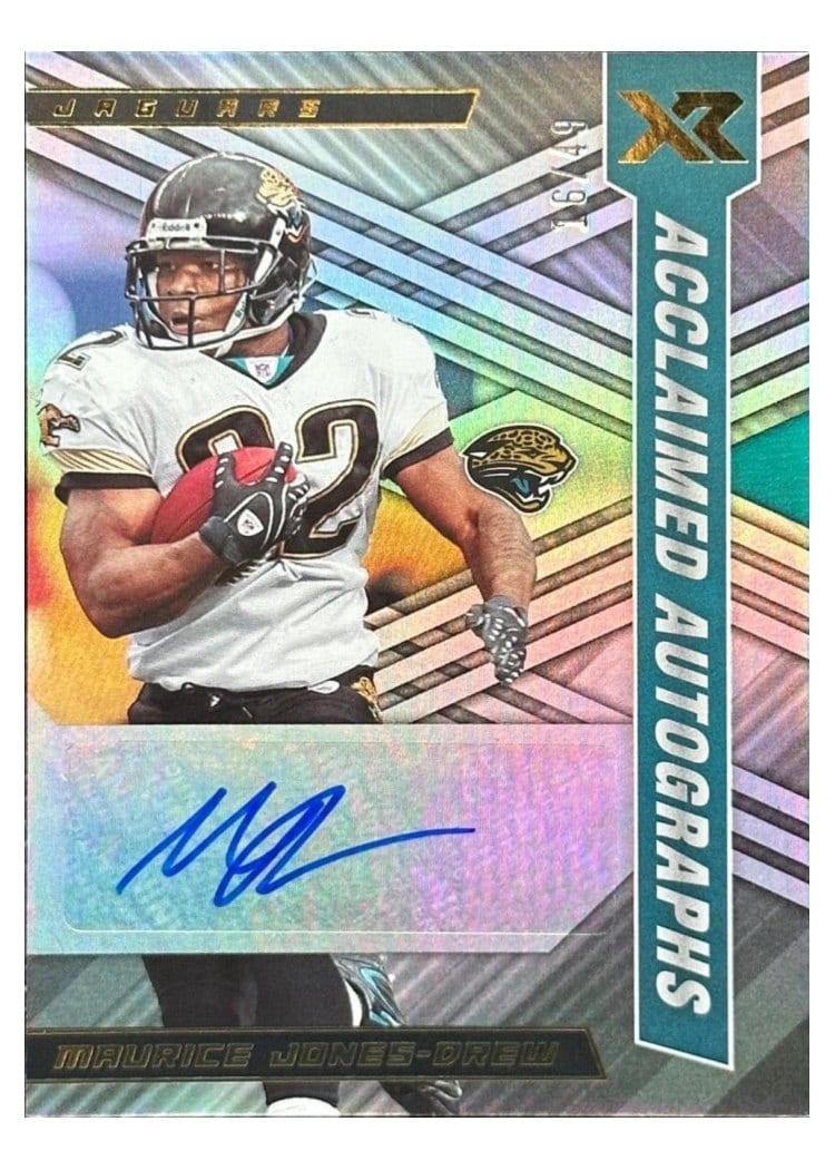 2022 Panini XR Acclaimed Autographs Maurice Jones-Drew #ACA-MJD card
