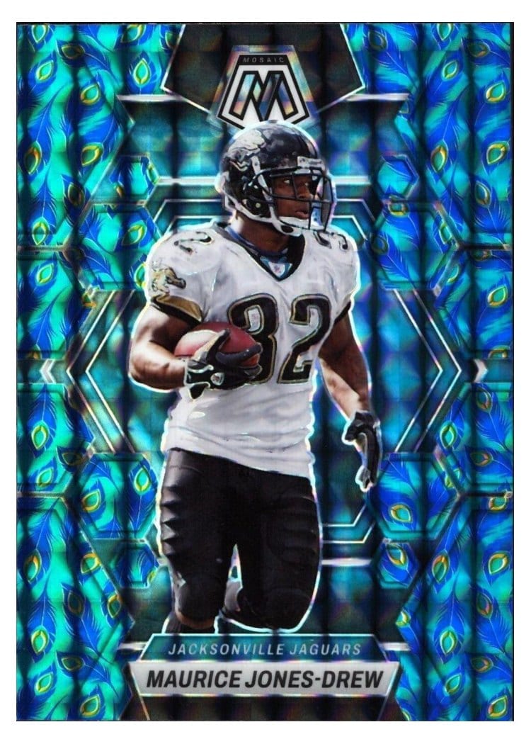 2023 Panini Mosaic Base Set Maurice Jones-Drew Choice Peacock #108 card