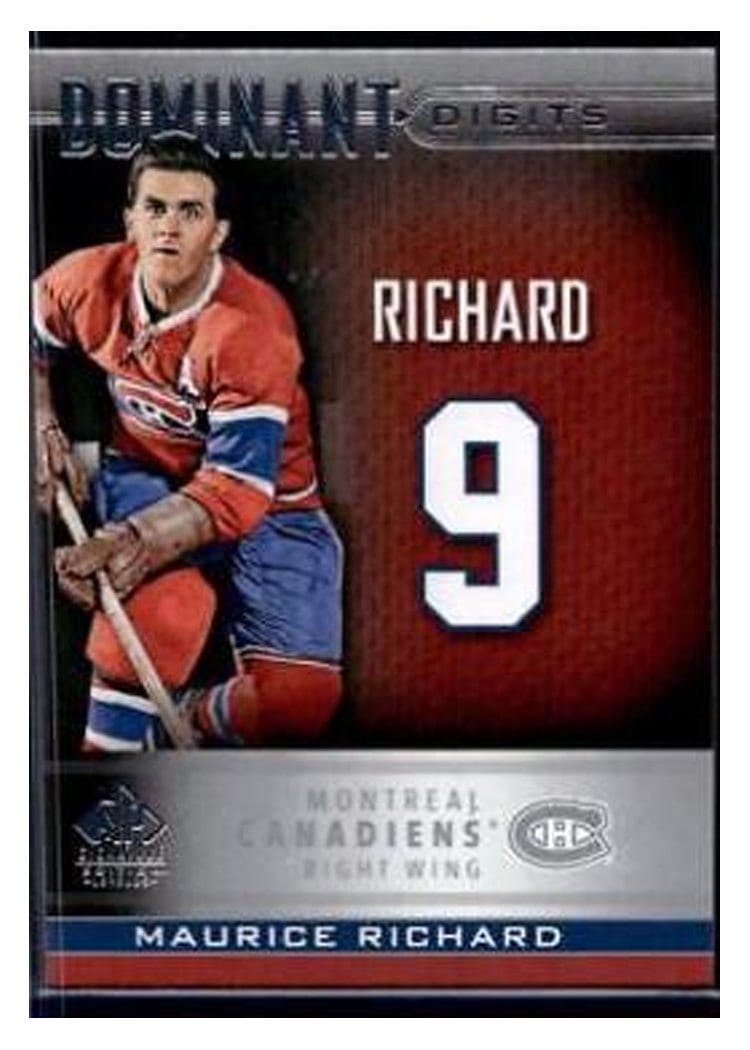 2020-21 SP Signature Edition Legends Dominant Digits Maurice Richard #DD-43 card