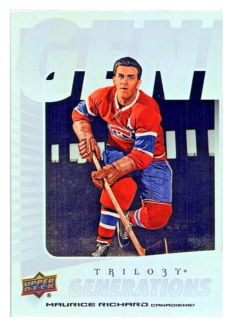 2023-24 Upper Deck Trilogy Generations Maurice Richard #TG-13A card