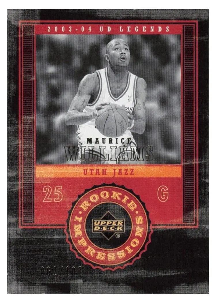 2003 Upper Deck Legends Throwback Maurice Williams #95 card