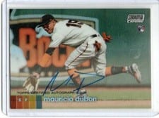 2020 Stadium Club Chrome Autographs Mauricio Dubon #UAMD card