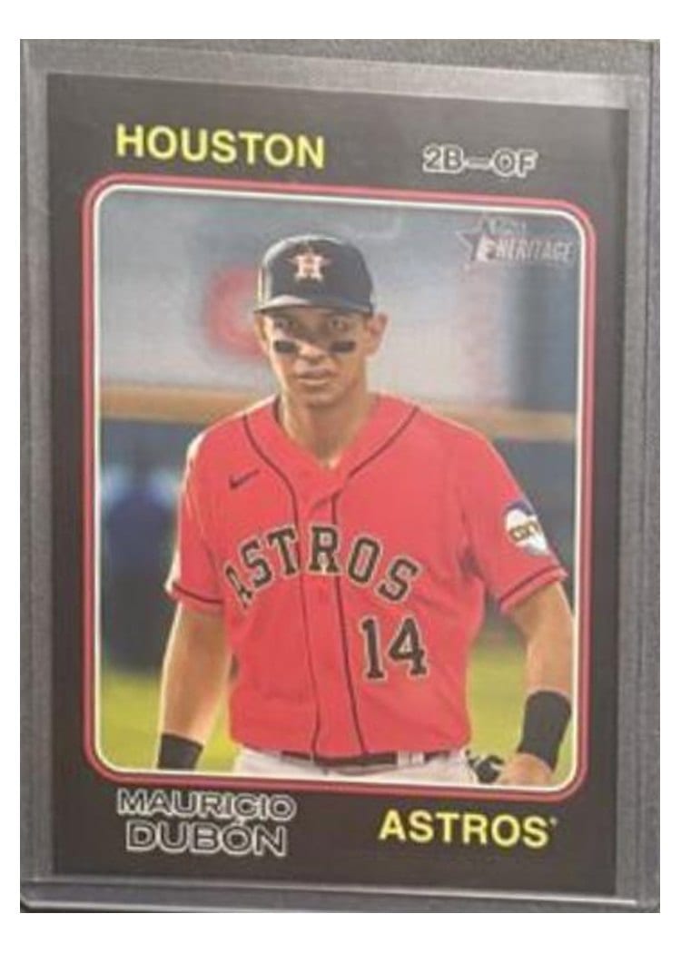 2023 Topps Heritage Base Set Mauricio Dubon #653 card