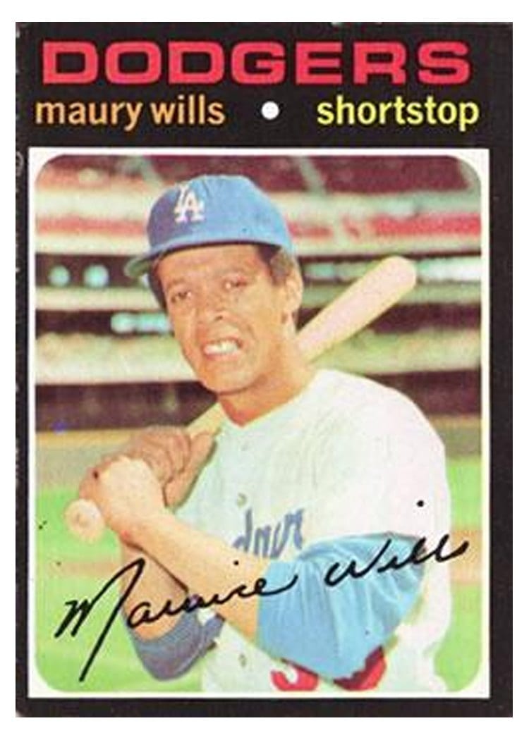 1971 Topps Maury Wills #385 card