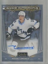 2024-25 O-Pee-Chee Platinum Rookie Autographs Maveric Lamoureux #R-ML card