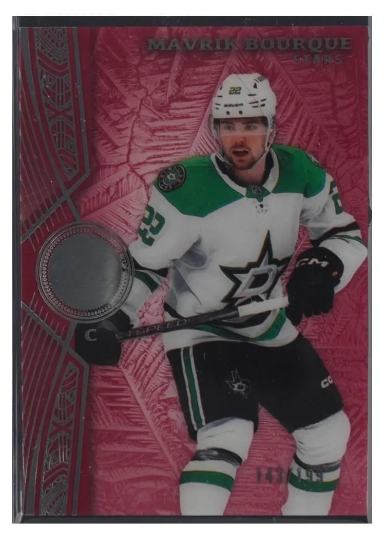 2025 Upper Deck Ice Mavrik Bourque Red #2 card