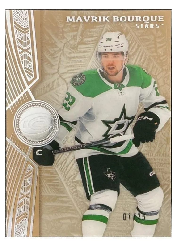 2025 Upper Deck Ice Mavrik Bourque Gold #2 card