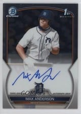 2023 Bowman Draft Chrome Prospect Autographs Max Anderson #CDA-MA card