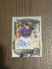 2025 Bowman Draft Chrome Prospect Autographs Max Belyeu #CPA-MB card