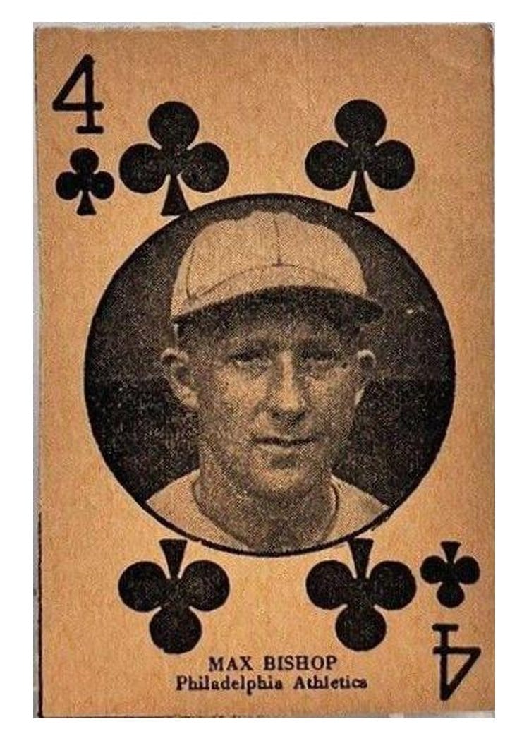 1927 W560 Hand Cut Max Bishop card