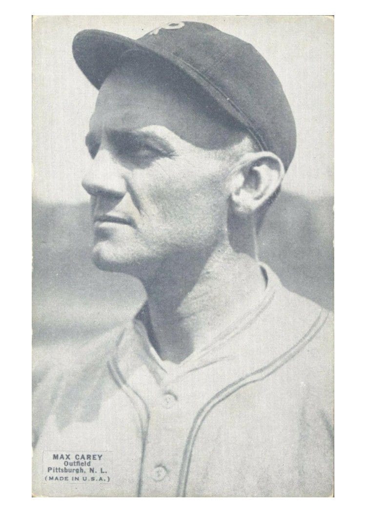 1925 Exhibits Max Carey card